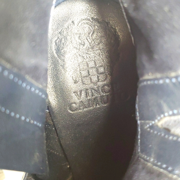 Vince Camuto Upper Navy Blue Velvet Women's Booties 💙 Size 7m - Picture 8 of 14